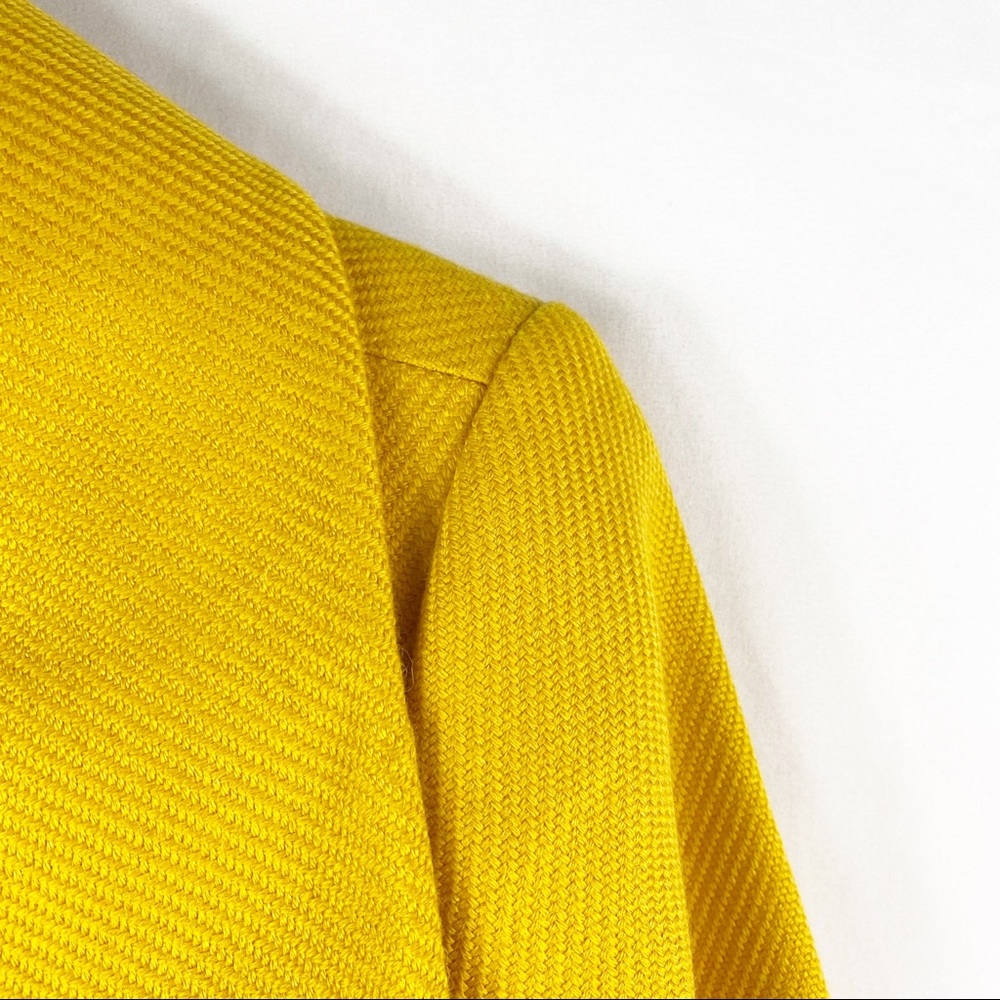 TALBOTS Women's Yellow Wool Blend Coat NWT in Size 12P - Picture 4 of 7